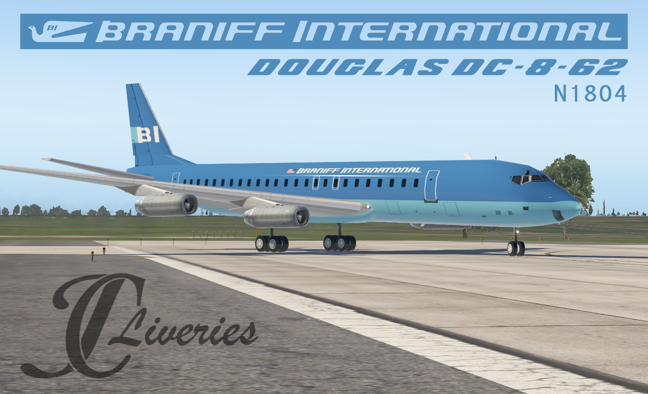 Braniff International Airways Douglas DC-8-62 N1804 - Aircraft