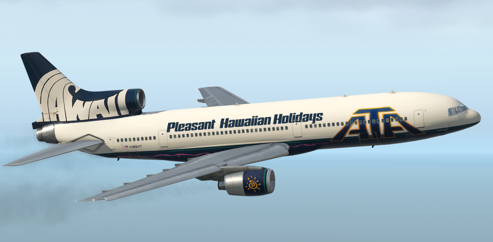 American Trans Air (ATA) L-1011 Hawaii Set - Aircraft Skins