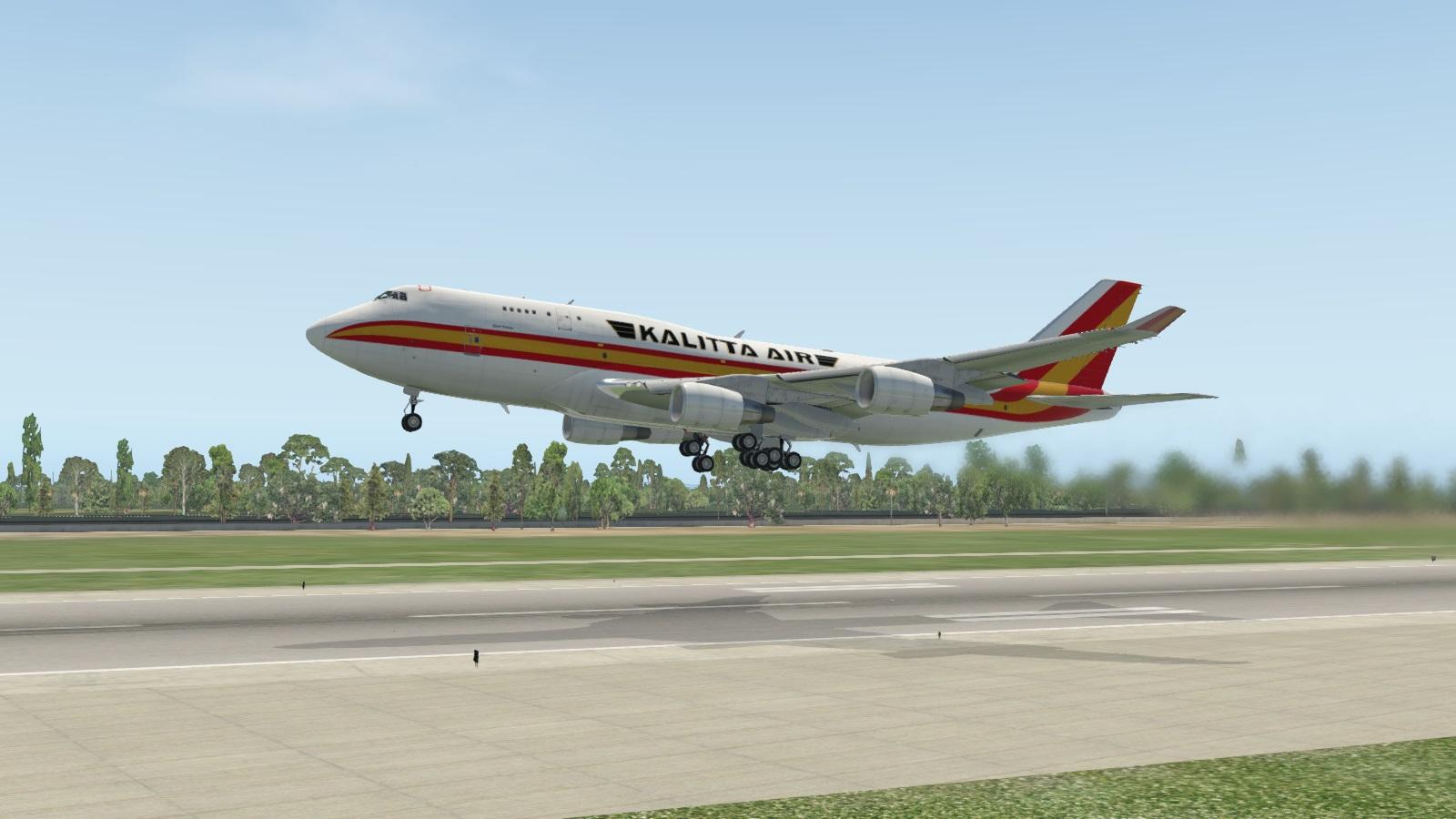 Kalitta Air N741CK (BCF) Livery for mSparks 747-400 Mod - Aircraft