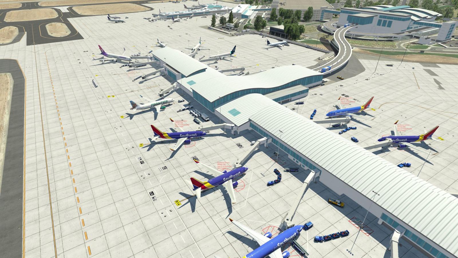 Sacramento International Airport (KSMF) Scenery Packages XPlane