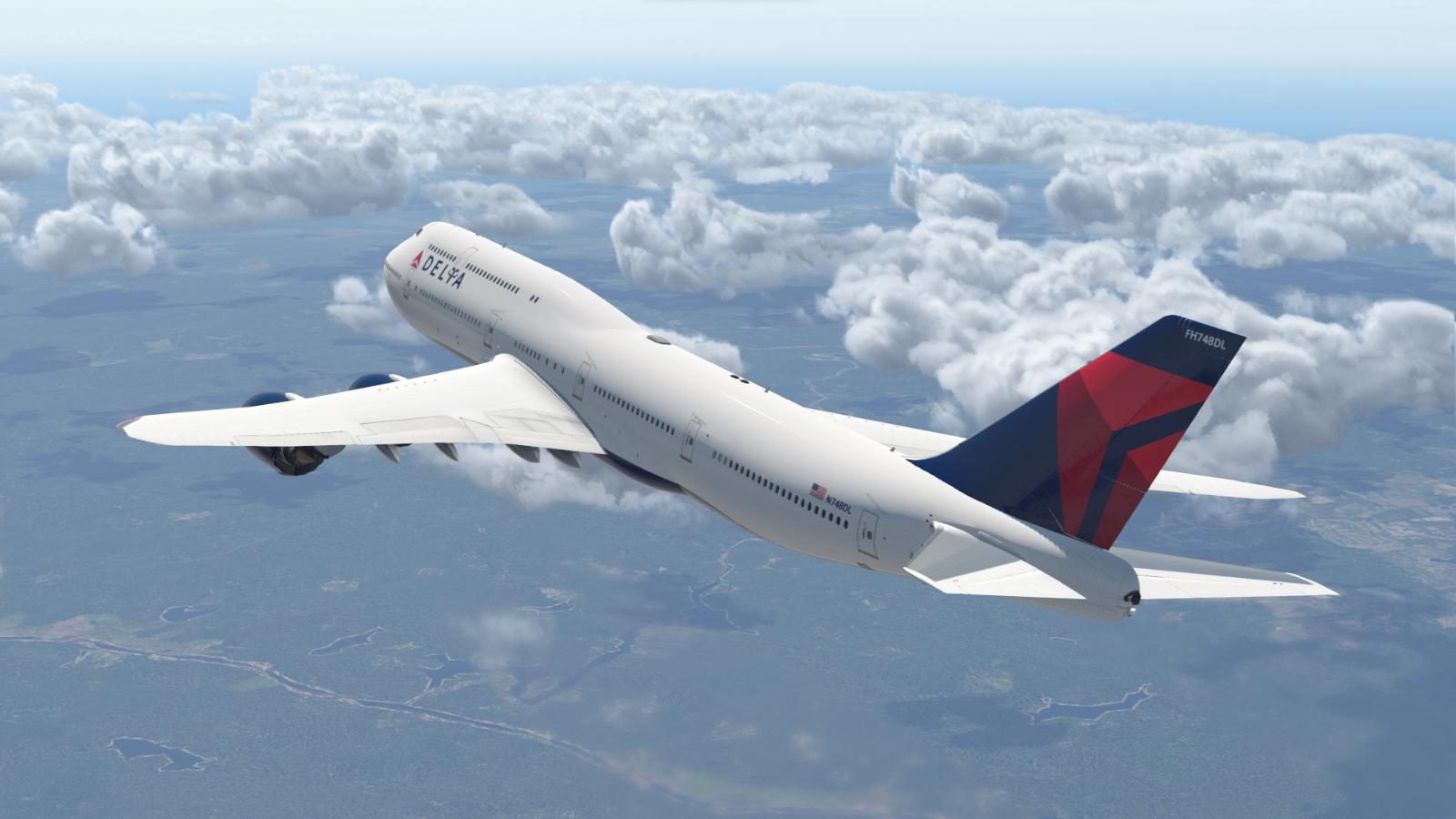 Delta Airlines for the SSG 747 v2.3 - Aircraft Skins - Liveries