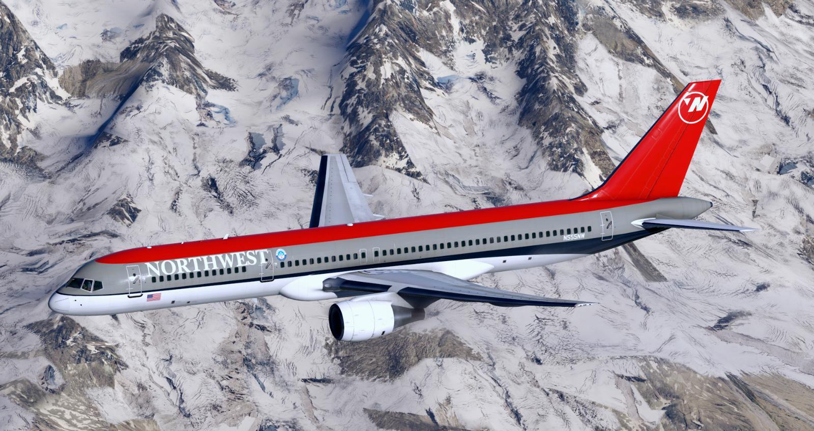 Northwest Airlines N555NW for the FlightFactor 757-200 - Aircraft