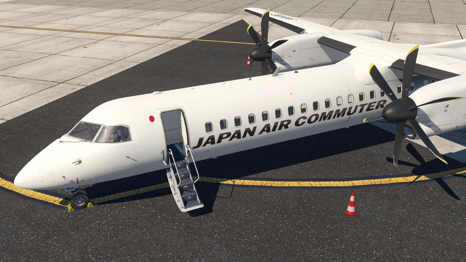 FlyJSim Q4XP - Japan Air Commuter (JA846C) - Aircraft Skins