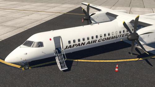 FlyJSim Q4XP - Japan Air Commuter (JA846C) - Aircraft Skins