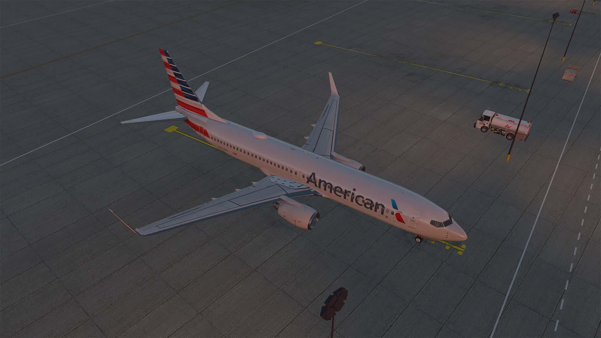 American Airlines N876NN Livery for Zibo 737-800X - Zibo 737 - X