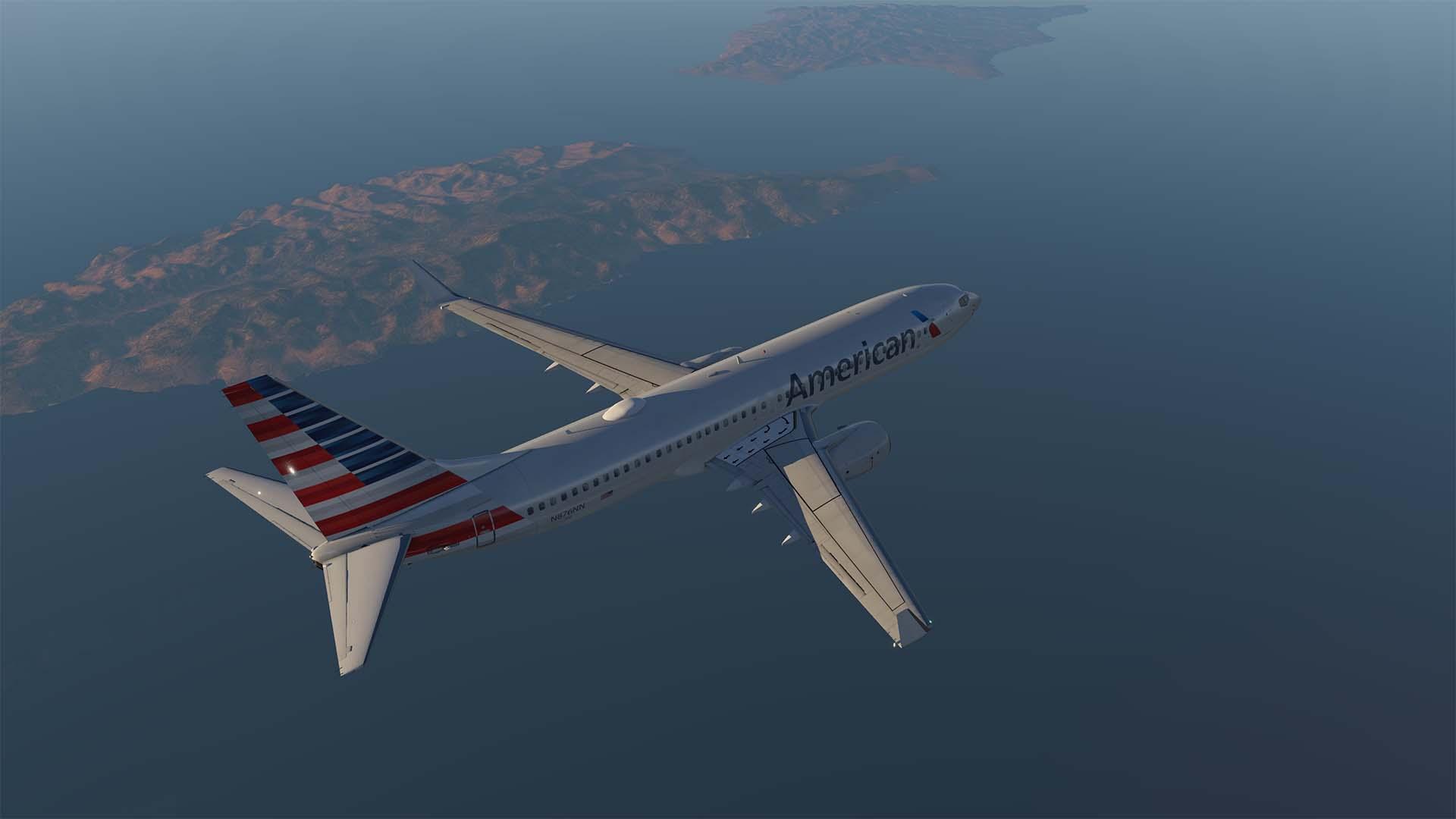 American Airlines N876NN Livery for Zibo 737-800X - Zibo 737 - X