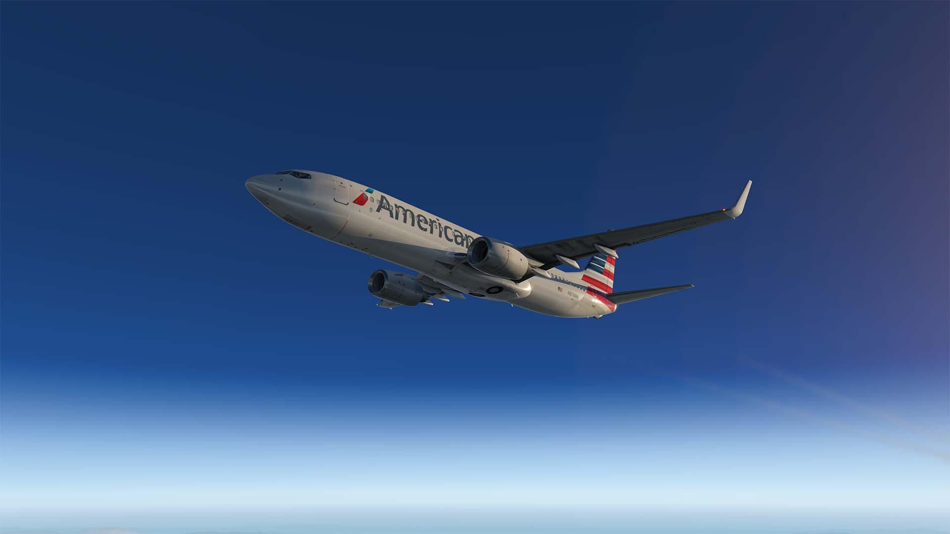 American Airlines N876NN Livery for Zibo 737-800X - Zibo 737 - X