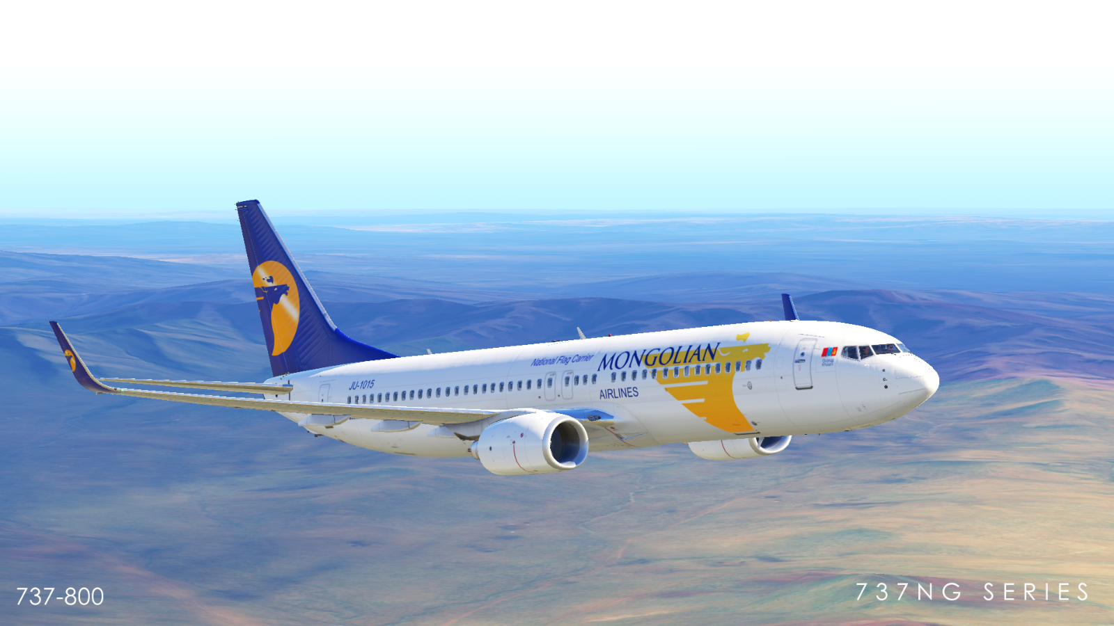 MIAT Mongolian Airlines JU-1015 | LevelUp 737-800 - Aircraft Skins
