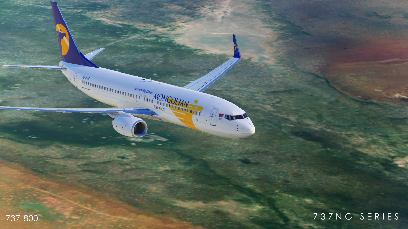 MIAT Mongolian Airlines JU-1015 | LevelUp 737-800 - Aircraft Skins