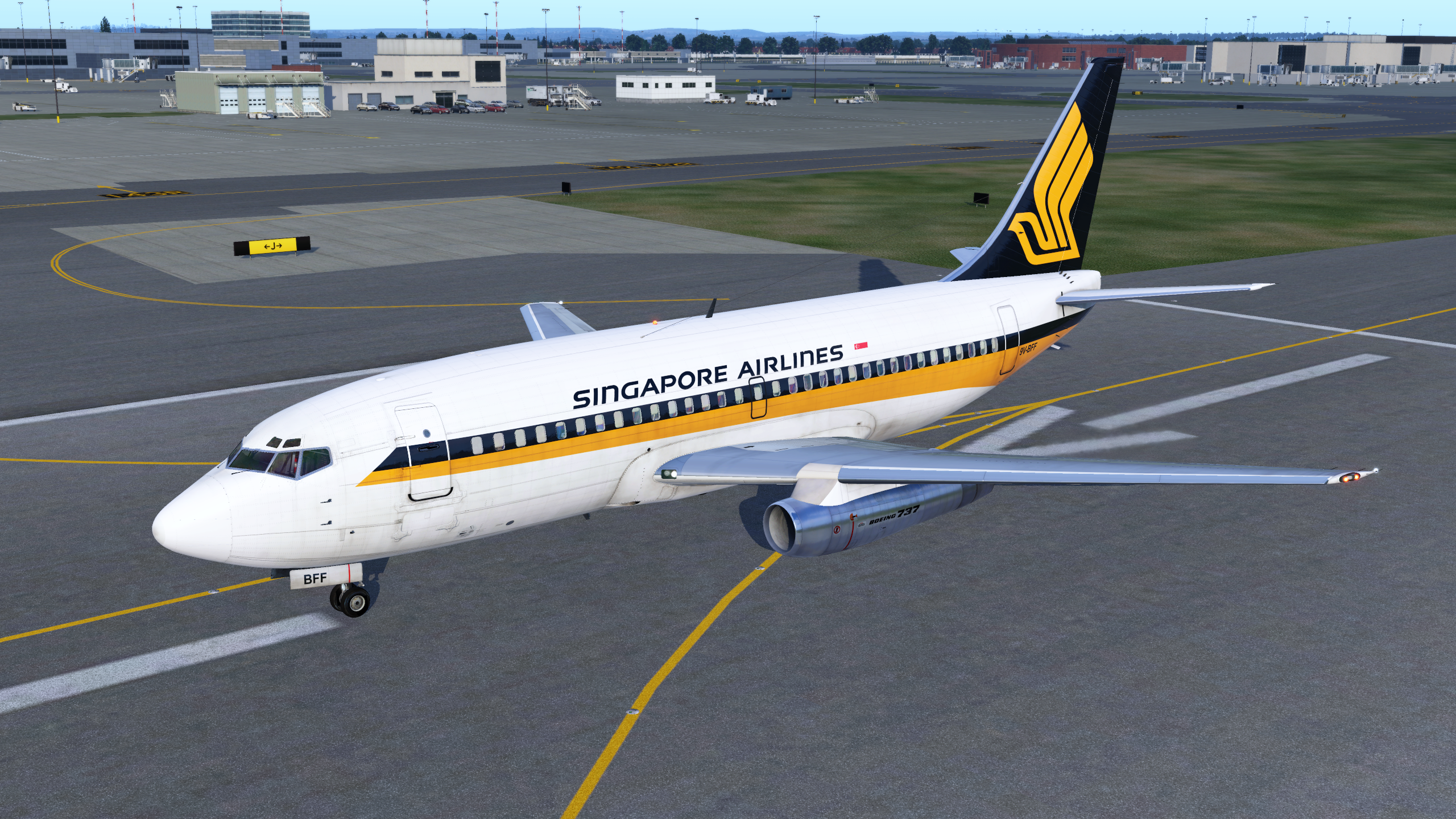 Singapore Airlines (Old Livery) 9V-BFF FlyJSim 737 (fictional