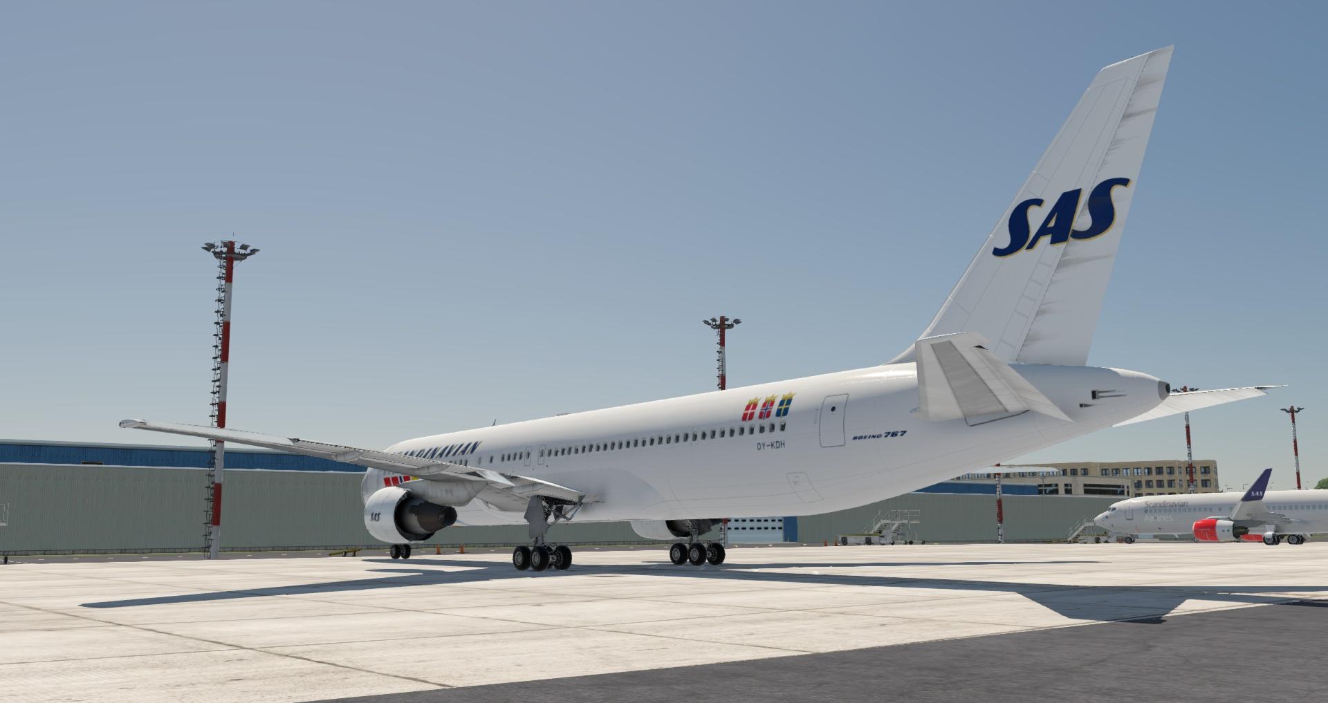 Scandinavian Airlines System (1983-1998 c/s) livery pack for