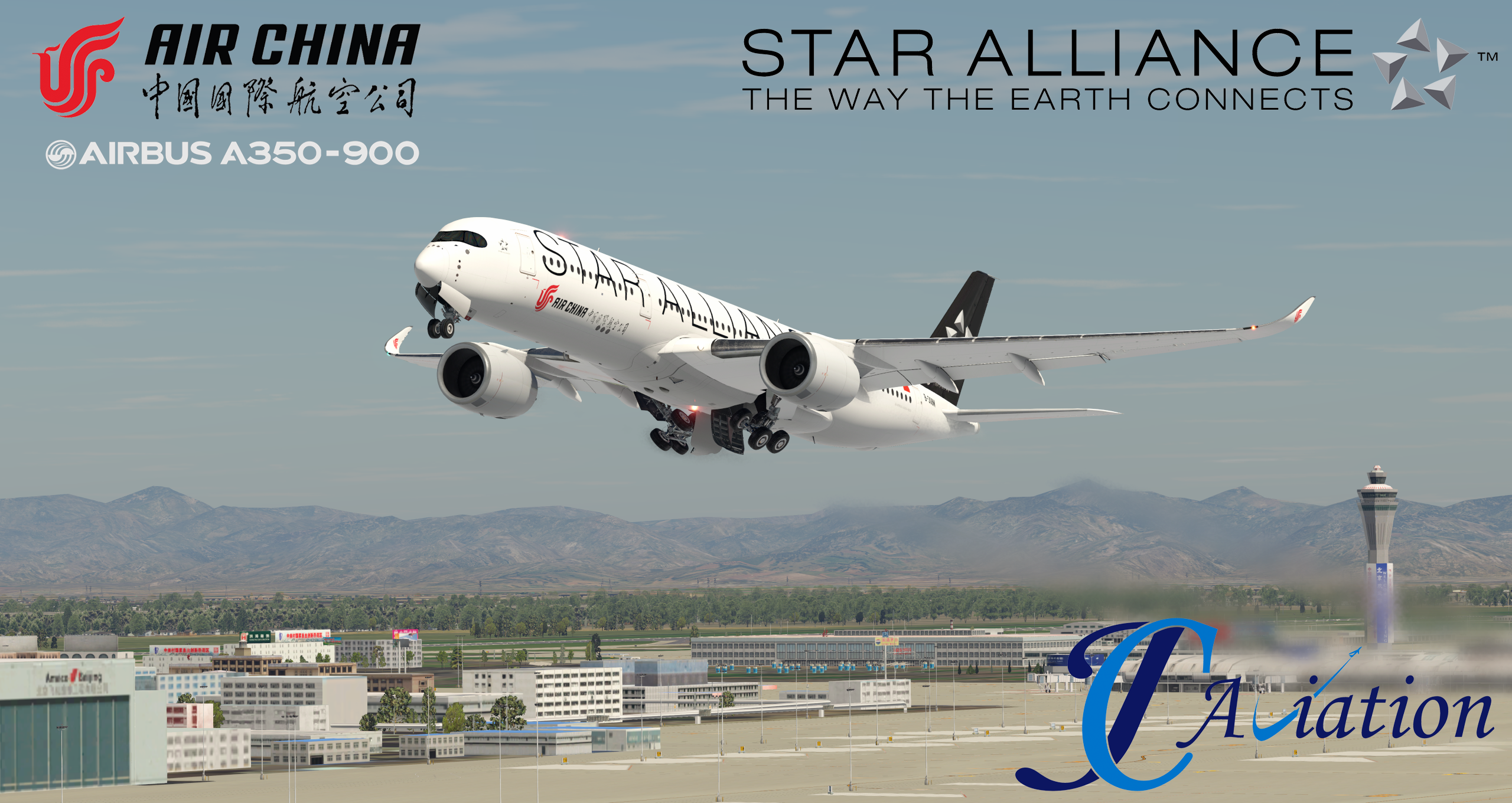 Air China Star Alliance A350-900 B-308M - FlightFactor - X-Plane