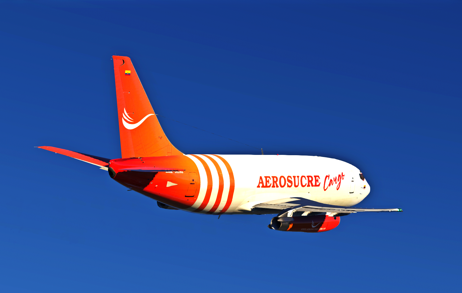 Aerosucre Boeing 737-2X6/C(Adv)(F) HK-5192 (New Livery 2021) - FJS