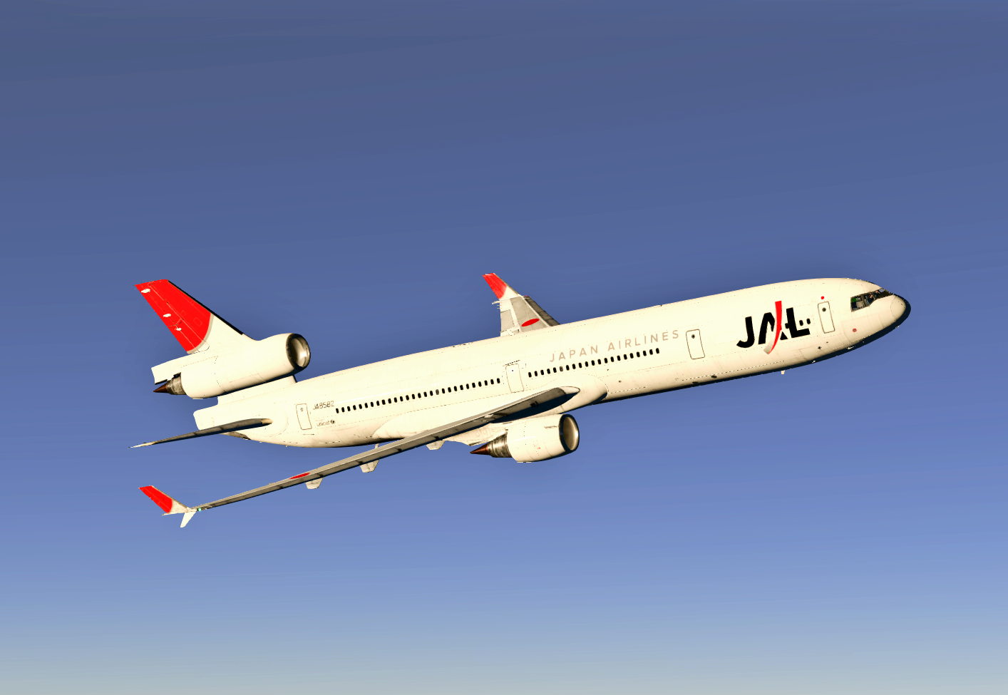 希少品 JAPAN AIRLINES MD-11 1:200 完成品 McDonnell Douglas MD-11