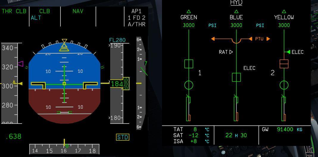 Yellow Electrical Pump not pressurising in flight. - Airbus A321 - X ...