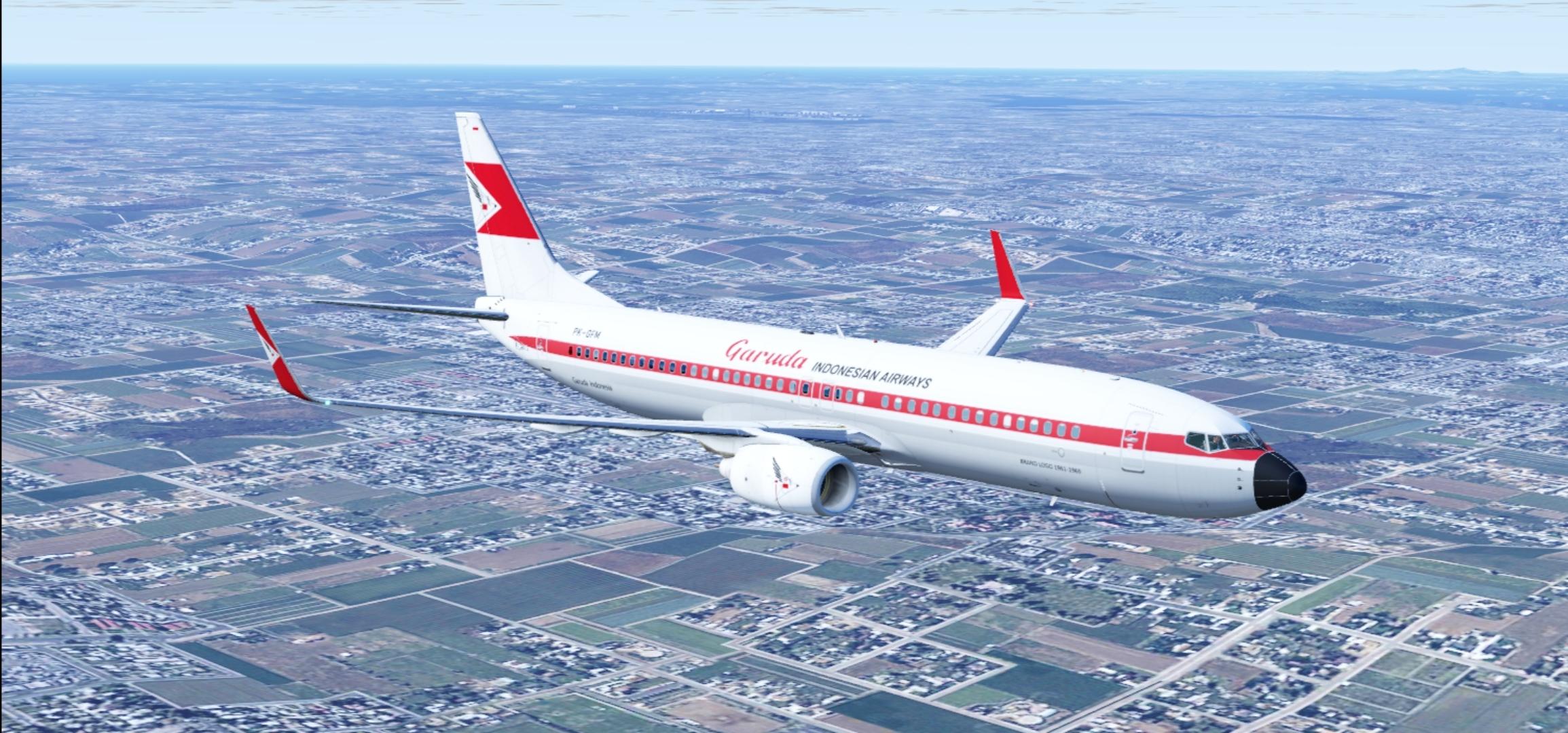 Garuda Indonesia Retro 1961 PK-GFM for Default 737-800 (X-Plane
