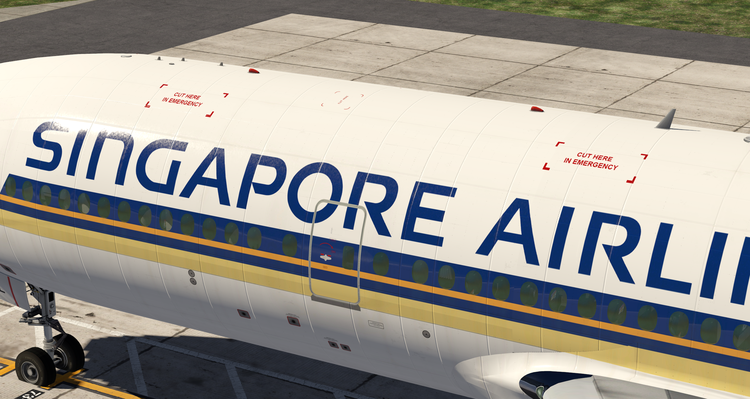 Singapore Airlines Boeing 777-200ER 9V-SQL - FlightFactor - X