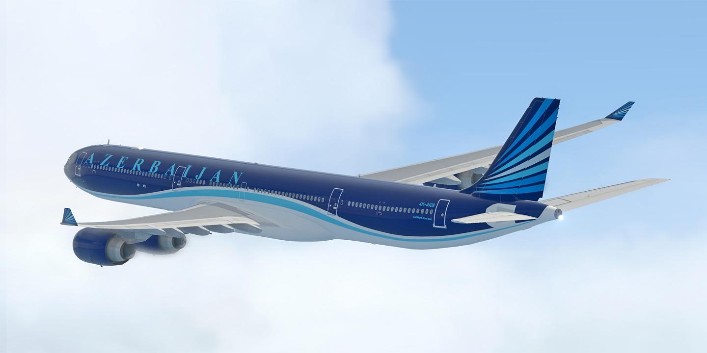 Toliss A340-600 Azerbaijan Airlines 4K-AI08 - Toliss A340 - X