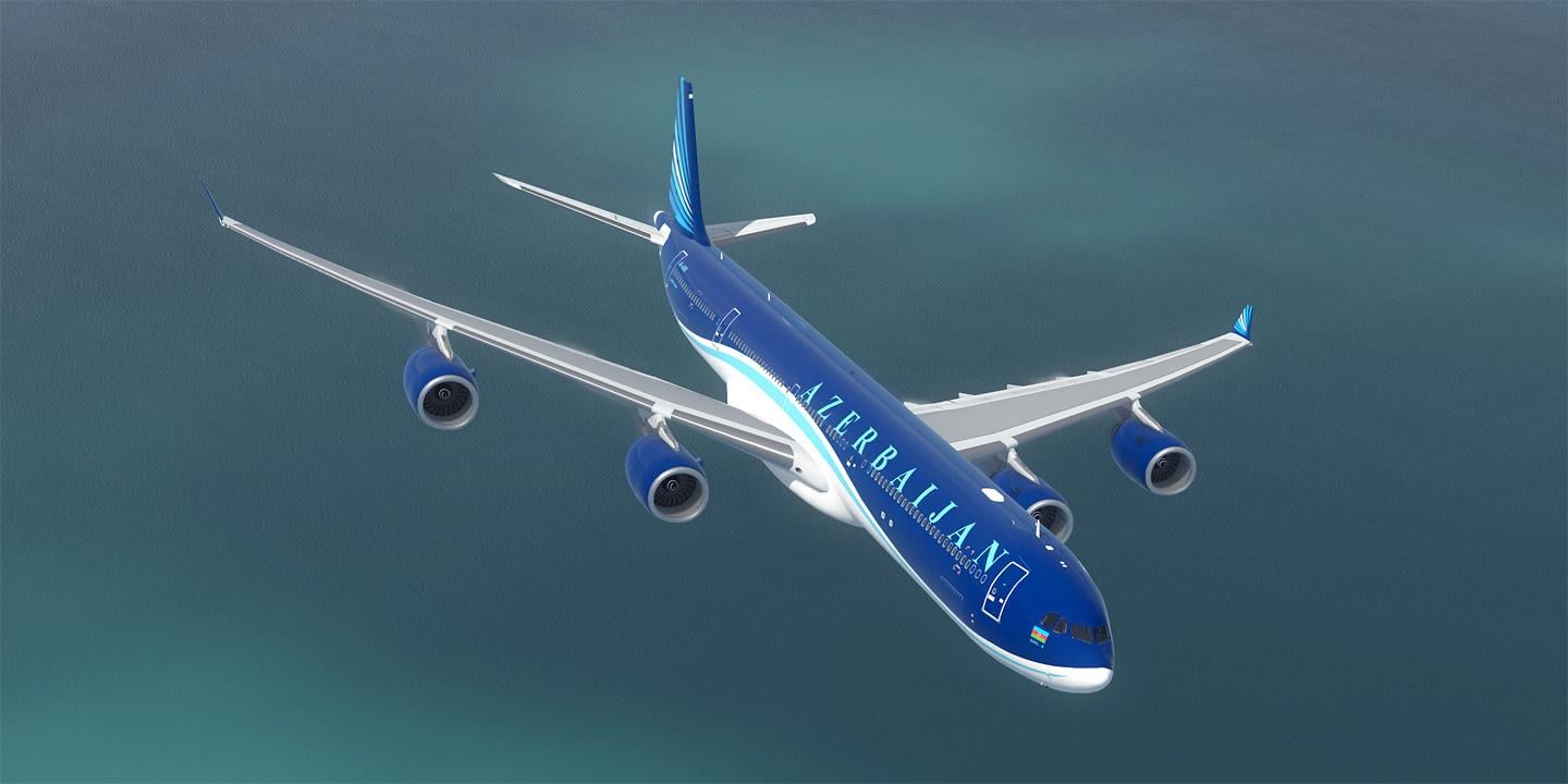 Toliss A340-600 Azerbaijan Airlines 4K-AI08 - Toliss A340 - X
