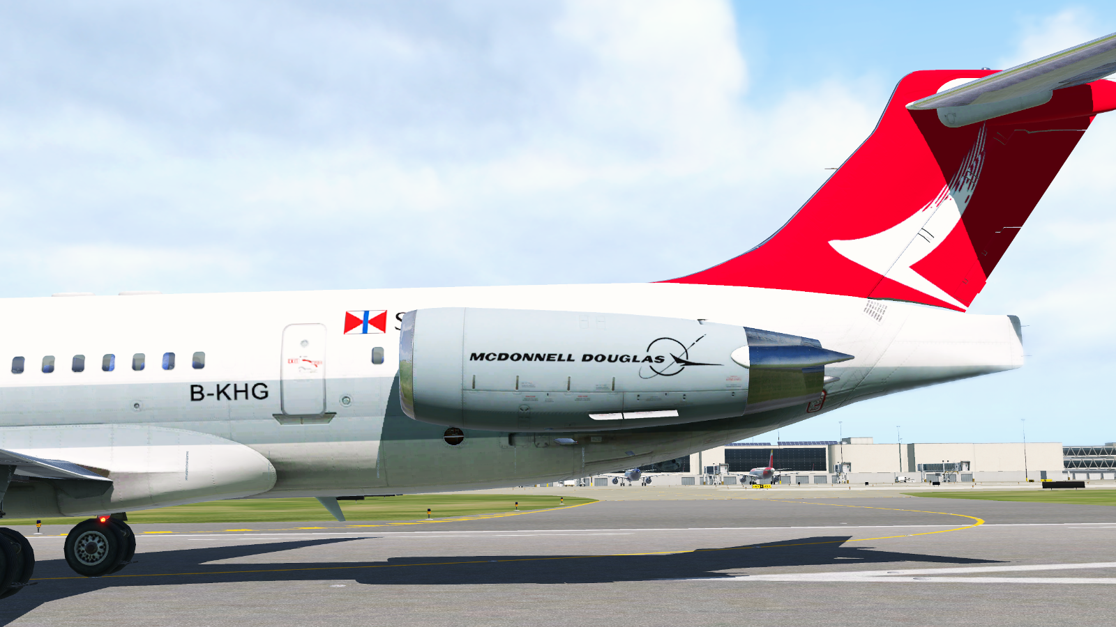 Cathay Dragon B-KHG Default laminar MD-80 (fictional livery
