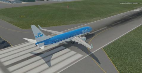 Boeing 737-800 KLM 100th Anniversary Special Livery (edited with