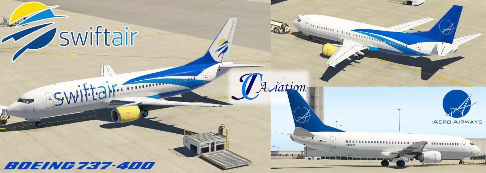 Swift Air & iAero Boeing 737-400 livery pack - Aircraft Skins