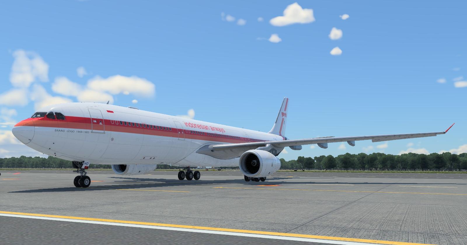 Garuda Indonesia (Retro 1969-1985 c/s) PK-GHD for Default Laminar