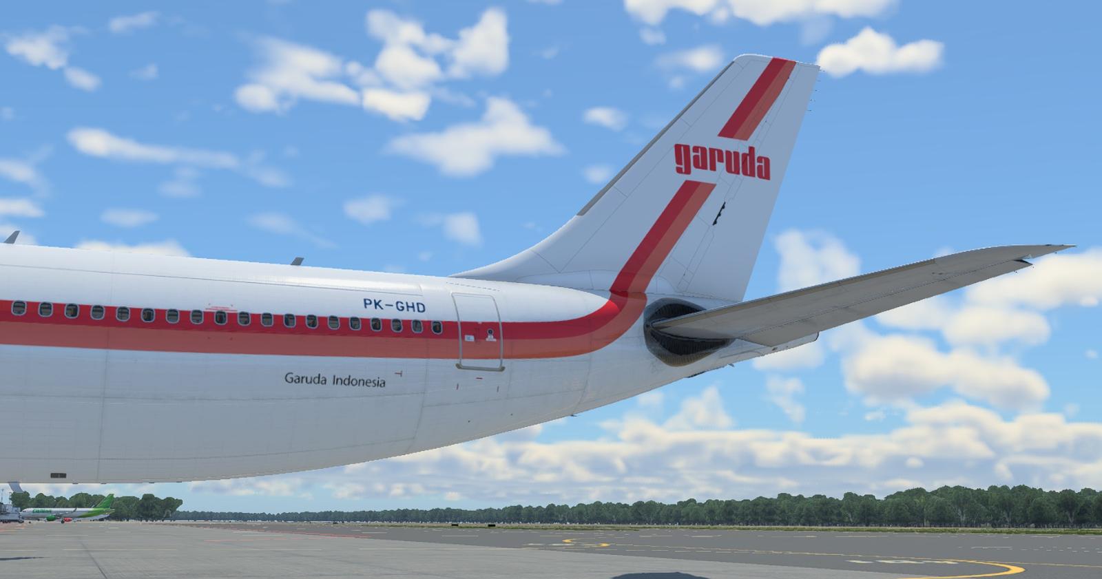 Garuda Indonesia (Retro 1969-1985 c/s) PK-GHD for Default Laminar