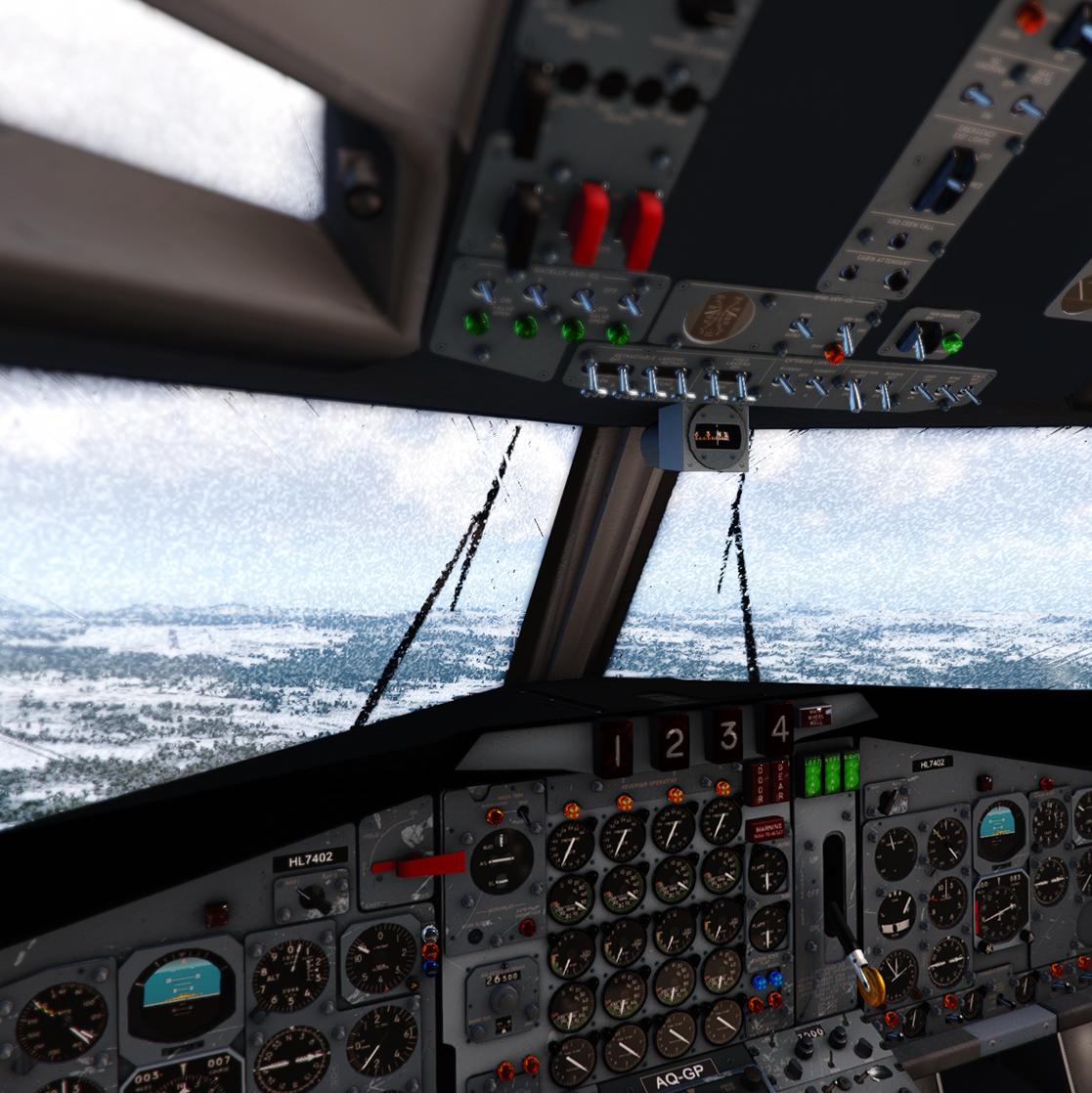 Shenshee's Boeing 720 3.0 Cockpit PBR and Instrument Panel Glass