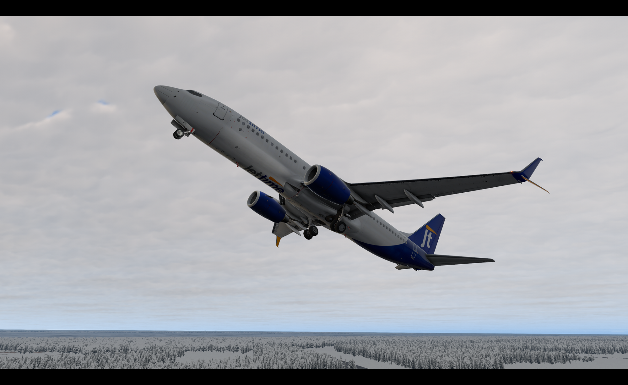 しましま⚫︎ JetTime OY-JZO and OY-JZS for Zibo 737-800 (w/ custom cabin