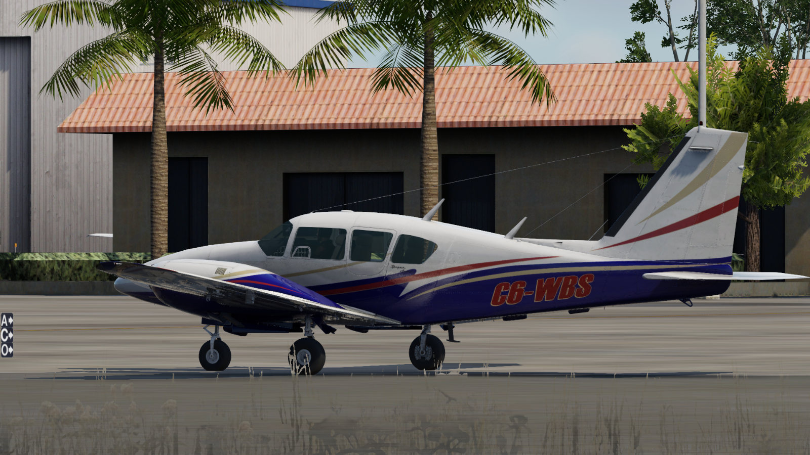 Alabeo PA23 Aztec - C6-WBS - Aircraft Skins - Liveries - X-Plane