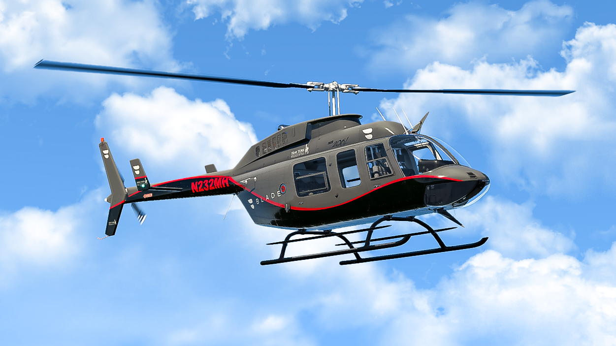 N232MH Livery for the CowanSim Bell 206L-3 Longranger - Aircraft