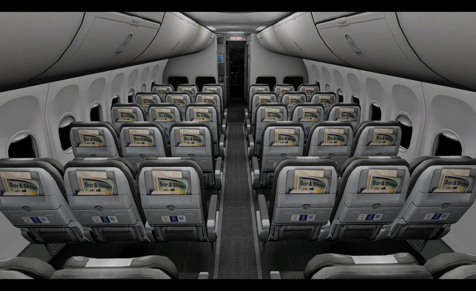 JetTime OY-JZO and OY-JZS for Zibo 737-800 (w/ custom cabin