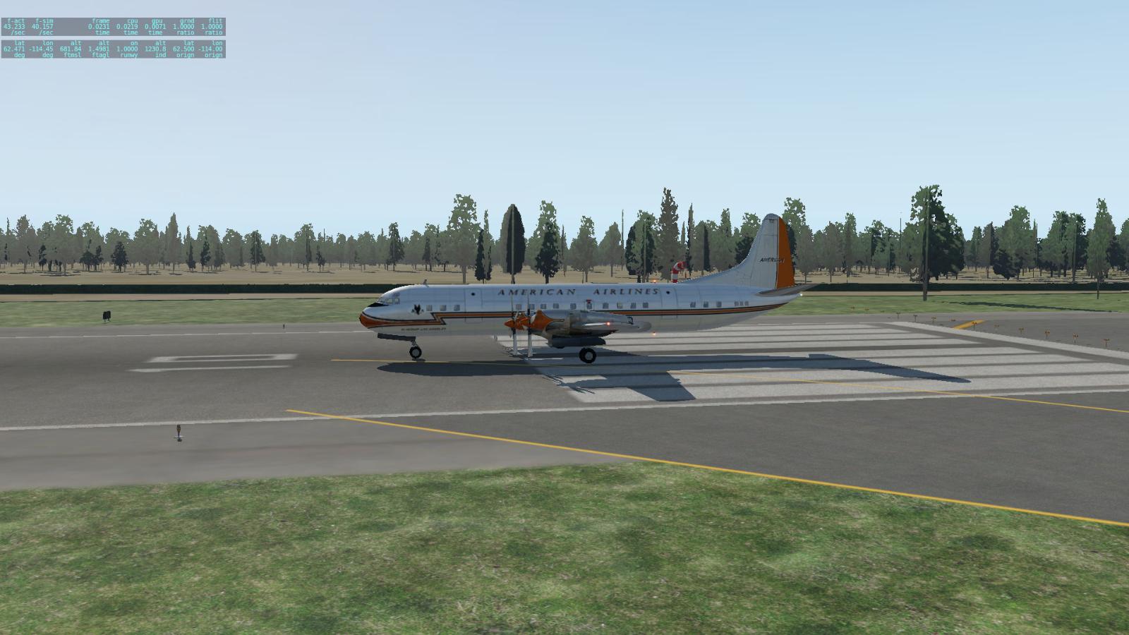 RaceGSXWORLDCUP！L188！ Lockheed L-188 Electra - American Airlines N6129A - Aircraft Skins