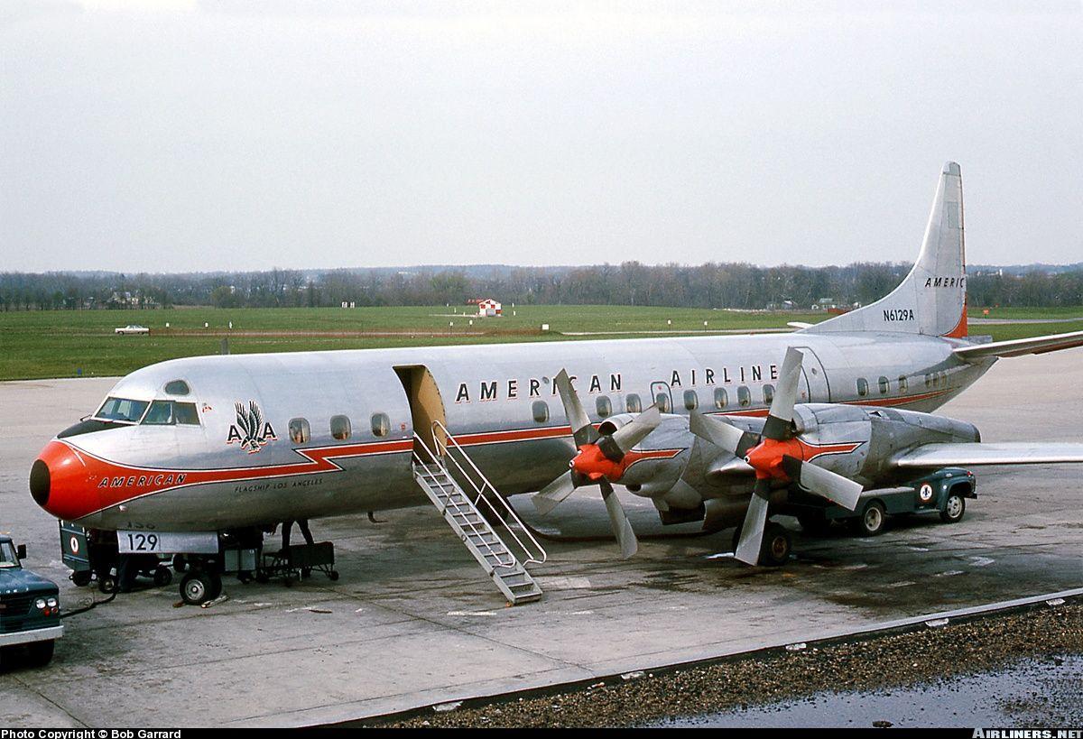 RaceGSXWORLDCUP！L188！ Lockheed L-188 Electra - American Airlines N6129A - Aircraft Skins