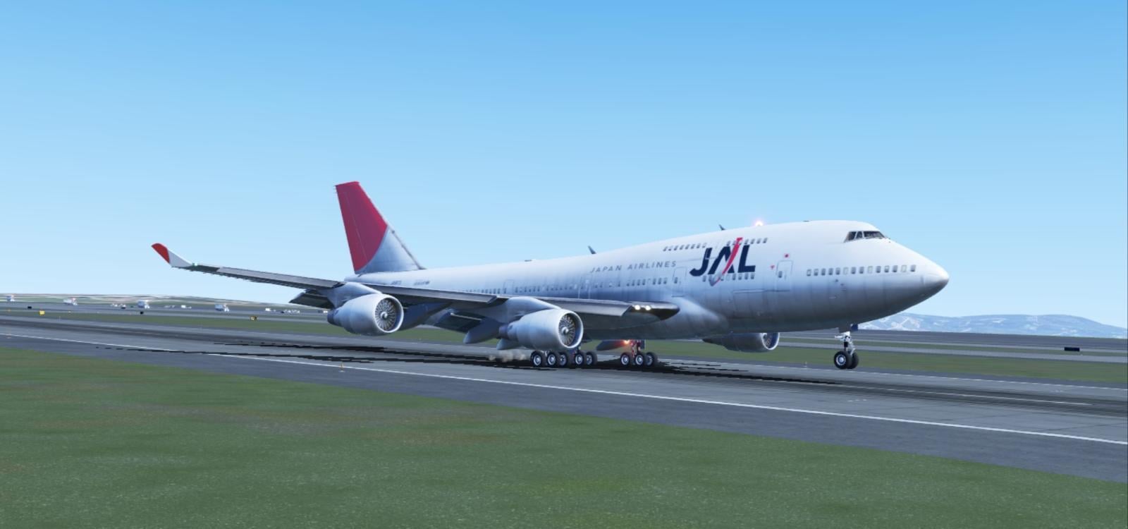 Japan Airlines (JAL) JA8073 For Default/mSparks 747-400 (X-Plane