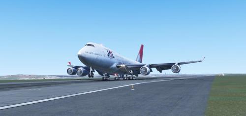 Japan Airlines (JAL) JA8073 For Default/mSparks 747-400 (X-Plane