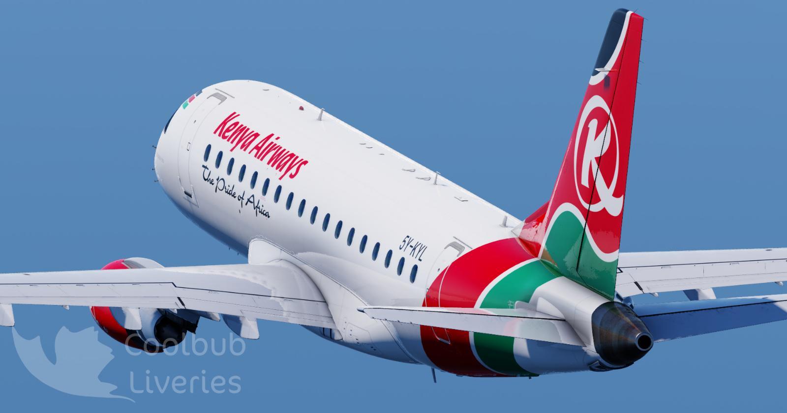 Kenya Airways E-Jets Family by X-Crafts - E-Jets Family by X