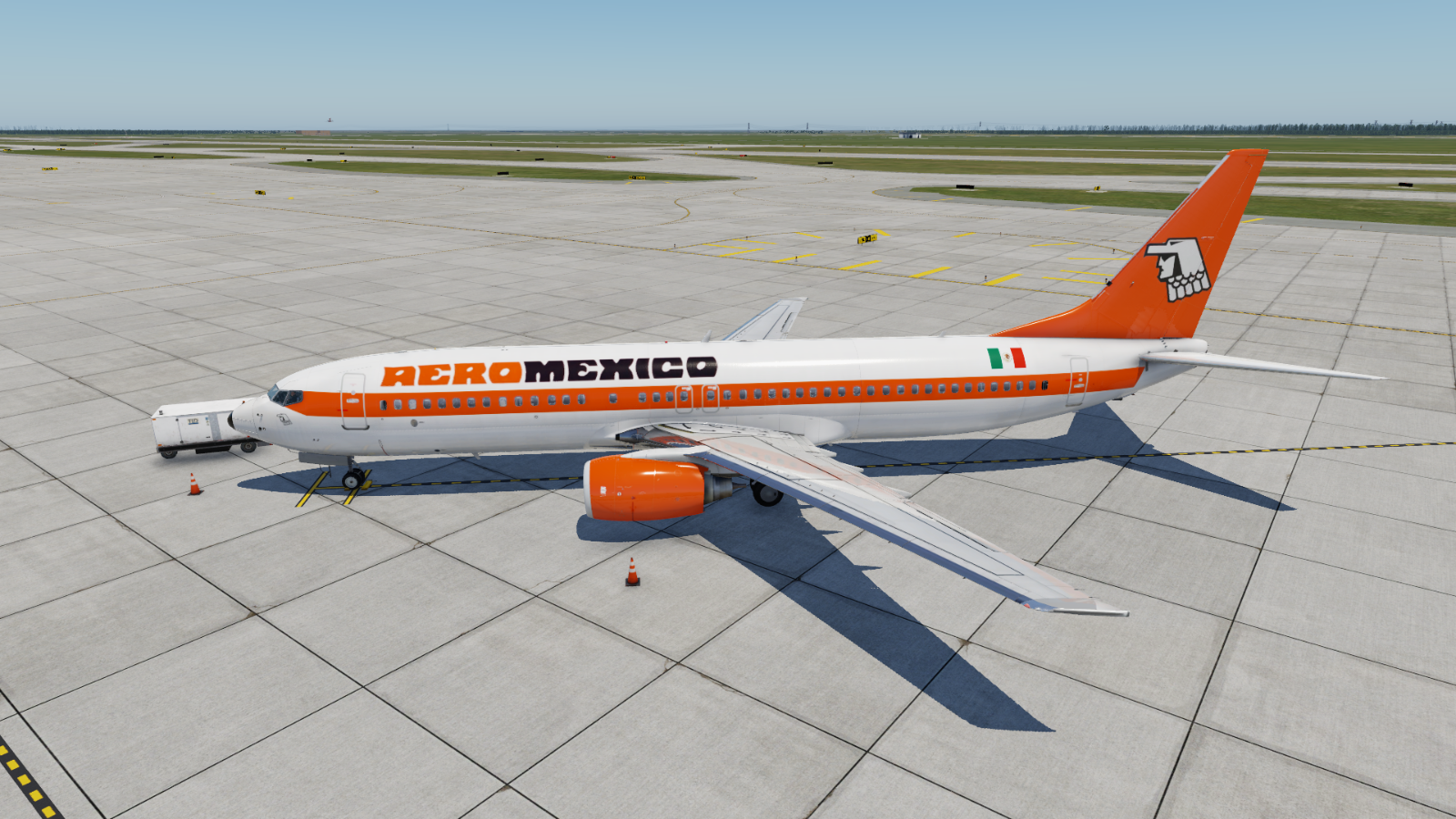 aeromexico retro (fictional) Boeing 737-800 ZIBO Mod and Default