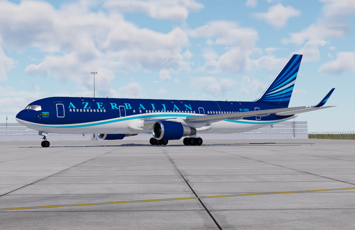 AZAL Azerbaijan Airlines Boeing 767-300ER 4K-AZ82 for Project 76