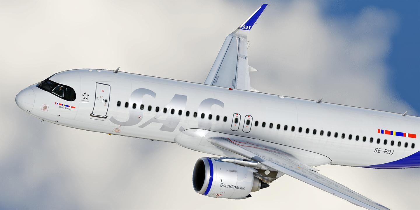 Toliss A320neo SAS Scandinavian and SAS Connect PACK - UHD 8K & 4K