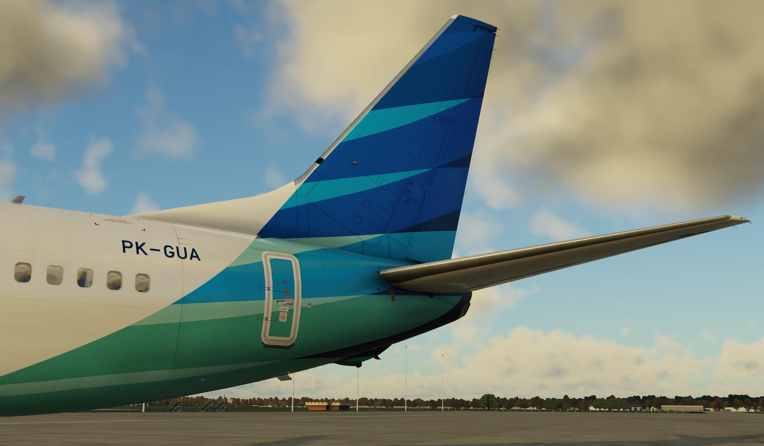 Zibo 737-800X Garuda Indonesia PK-GUx series - Zibo 737 - X-Plane