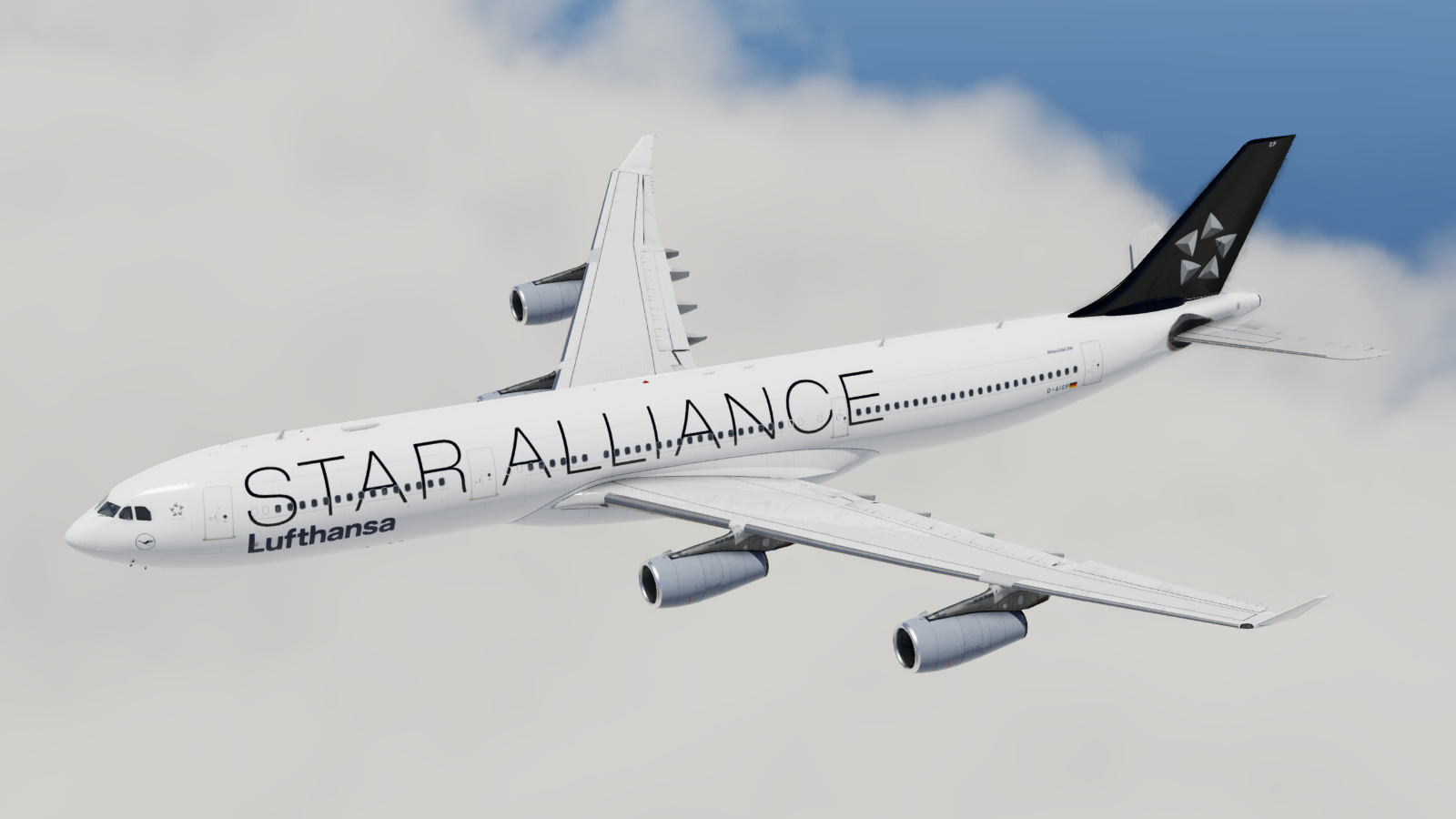 8K] Lufthansa Star Alliance 2-Pack for X-Works A340-300 - Aircraft