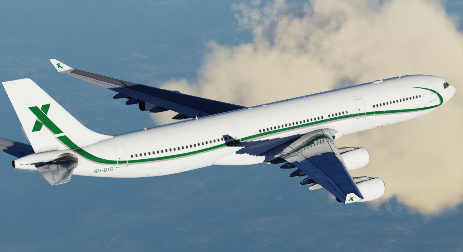 X-Works A340-300 AirX Charter (9H-BIG) - Aircraft Skins - Liveries