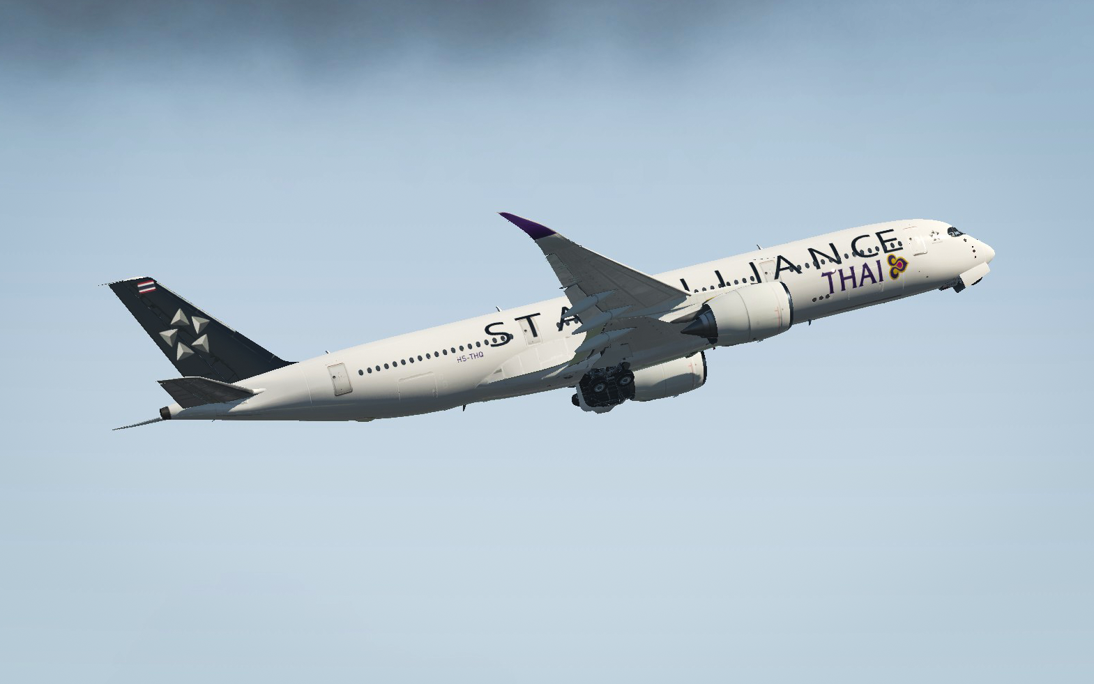 Airbus a350-900 Thai airways Star Alliance HS-THQ - FlightFactor