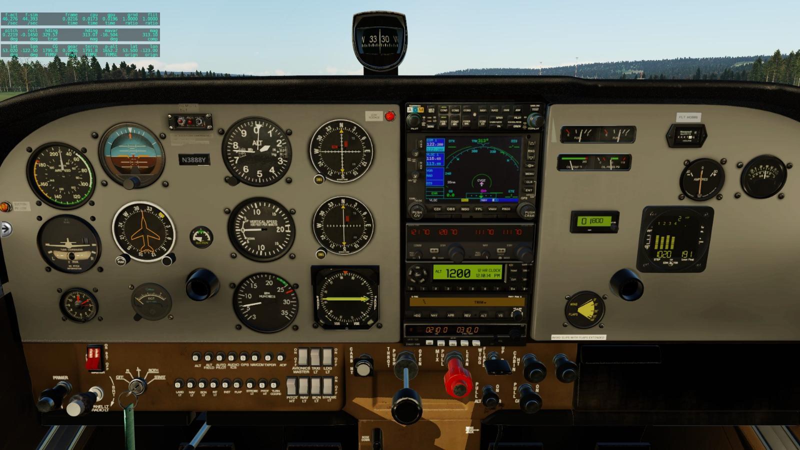 How to edit registration on the cockpit panel? - Thranda Cessna