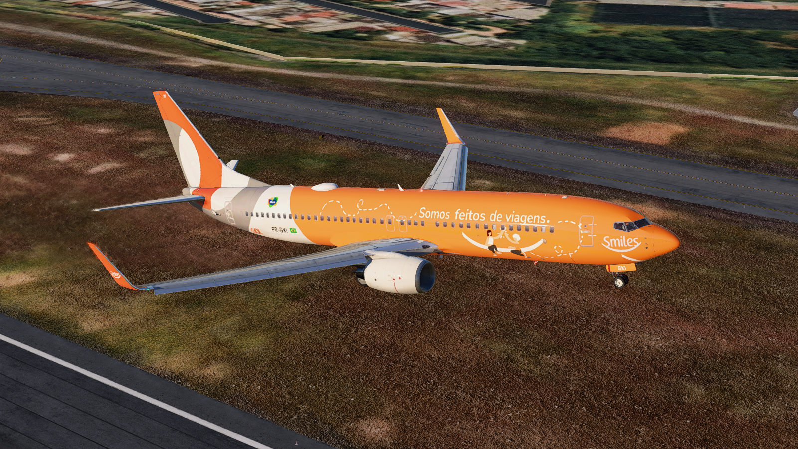 GOL - PR-GXI Smiles livery for zibomod 737 - Zibo 737 - X-Plane