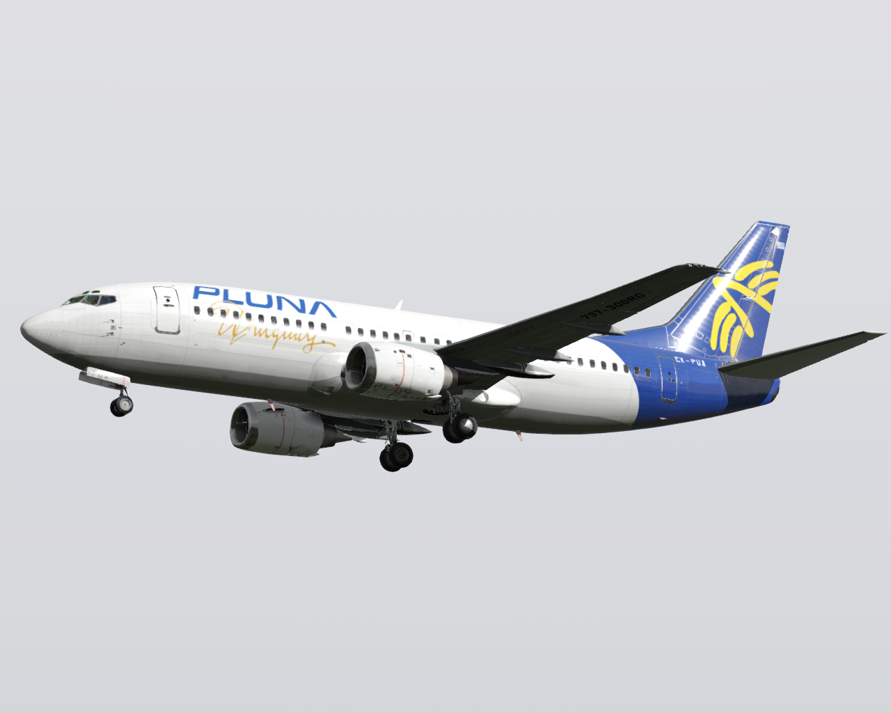 CX-PUA Pluna 737-300 IXEG. - Aircraft Skins - Liveries - X-Plane