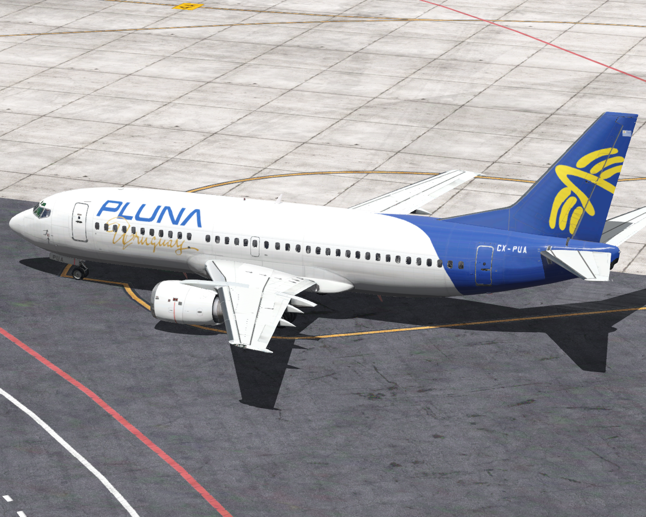CX-PUA Pluna 737-300 IXEG. - Aircraft Skins - Liveries - X-Plane