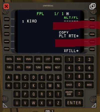 How can I load a saved from Simbrief FMS file into the FMS